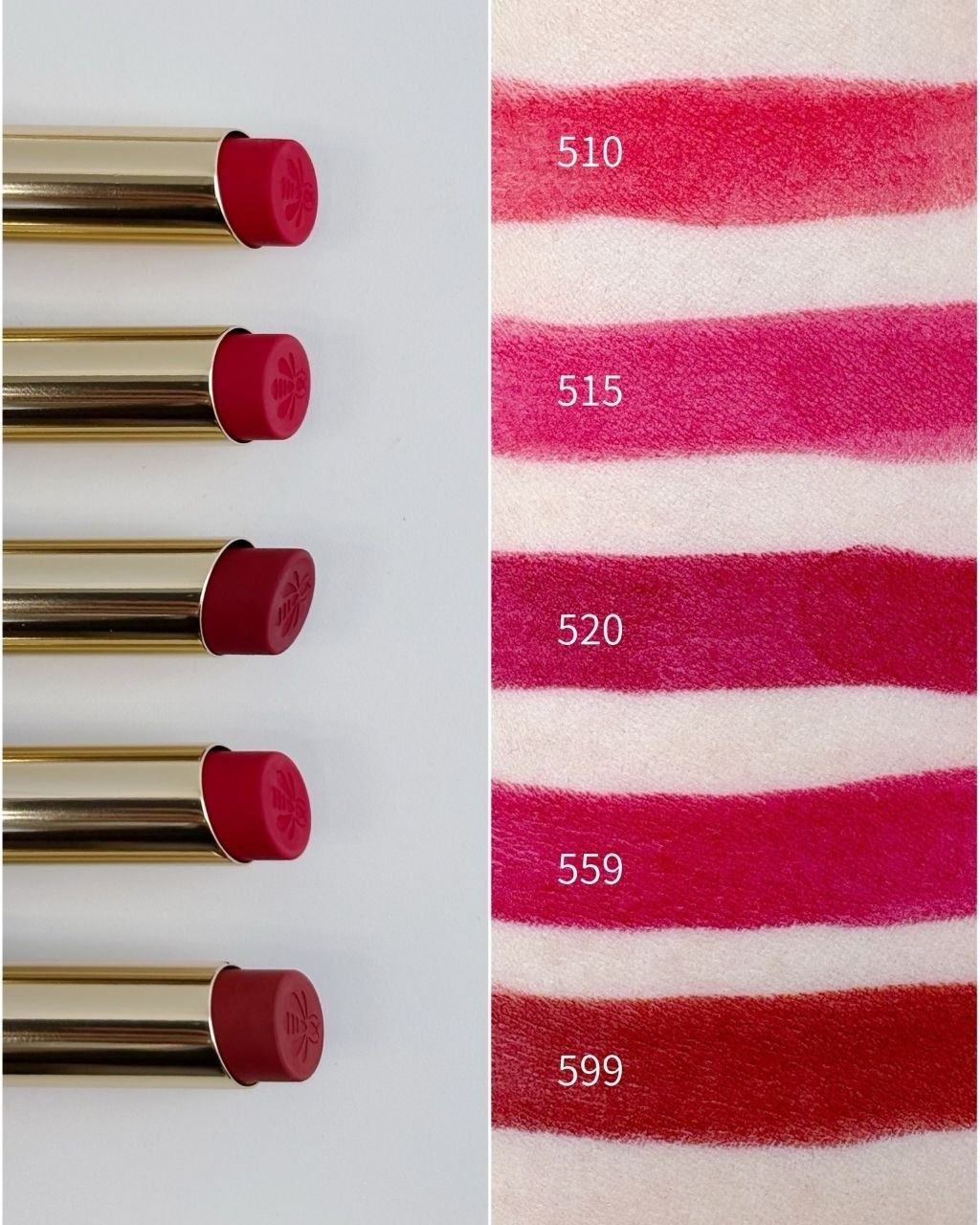 Guerlain KissKiss Honey-Infused Intense Lipstick 2026 - Swatches