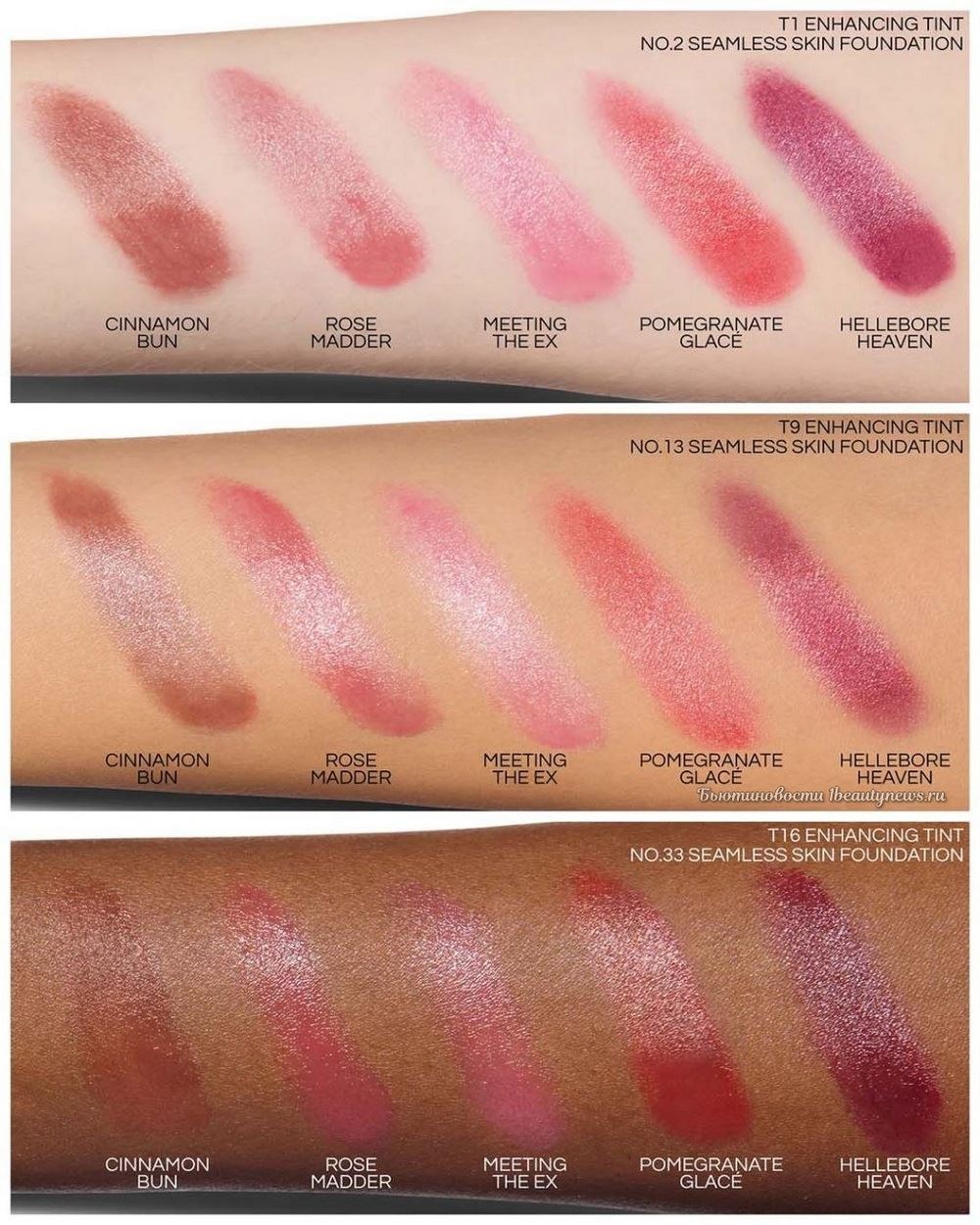 Lisa Eldridge Velatura Balm Dewy Lip and Cheek Stick 2026 - Swatches